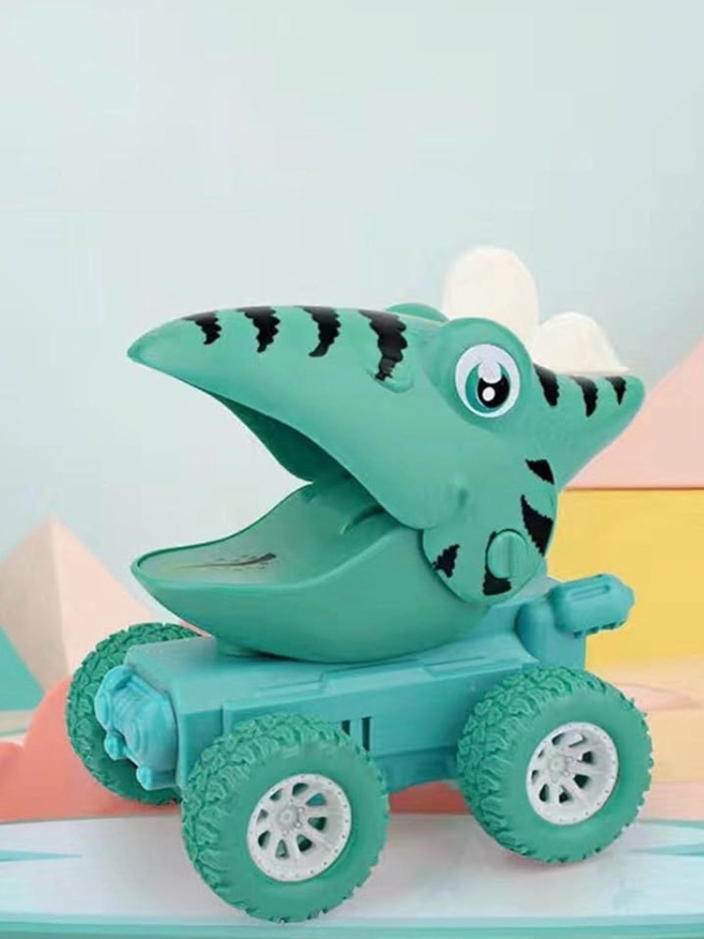 🦖✨ NWT Cute Dinosaur Pull Back Car Toy 🚗💨 Green Pterodactyl Kids Gift 🎁 - Picture 2 of 10